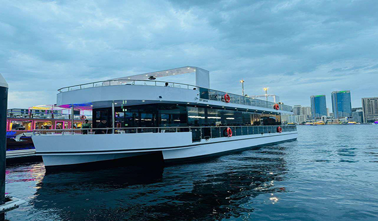 Sunset Glass Boat Dubai Marina